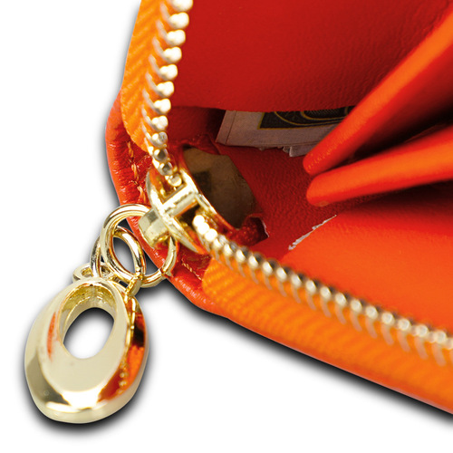 Manufacturer wholesale RFID2018 new women's genuine leather clutch multifunctional large capacity long zipper wallet