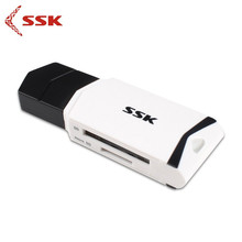 SSK/飚王高速usb3.0读卡器 二合一tf卡sd卡单反相机读卡器SCRM601