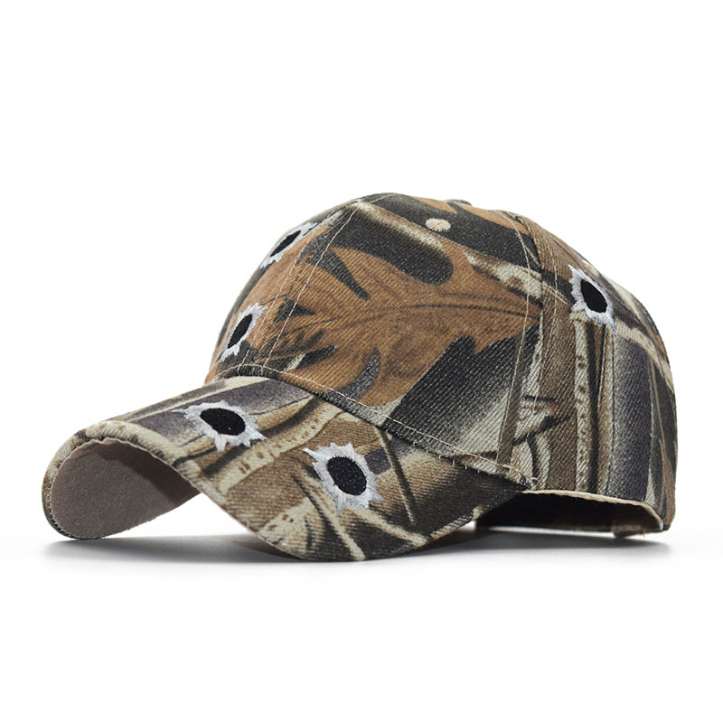 AliExpress transfronterizos eBay entrega de una sola pieza de entrega de una sola pieza gorra popular camuflaje de bambú bordado gorra de béisbol