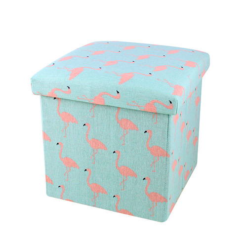 Fabric storage box, foldable storage stool, storage bench, suitable for adults, multifunctional square sofa shoe changing stool