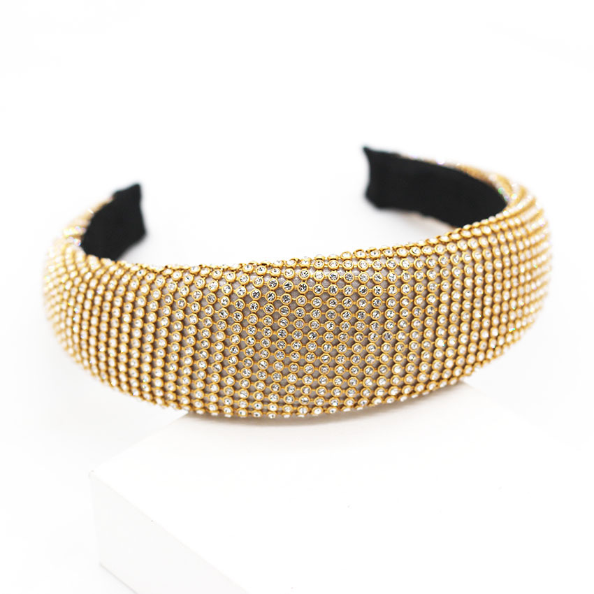 New European And American Baroque Full Diamond Three-color Wild Temperament Headband display picture 2