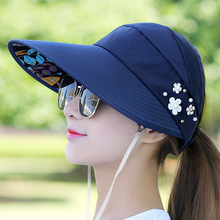 防曬帽子女夏天騎車護臉旅游百搭韓版潮太陽帽學生遮陽帽