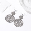 Fashionable retro matte ethnic earrings, European style, ethnic style