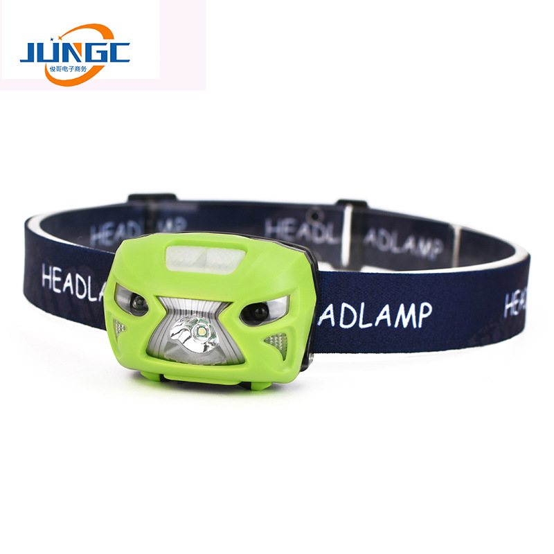 户外防雨淋USB充电强光头灯 多档位红光警示灯头戴式工作灯