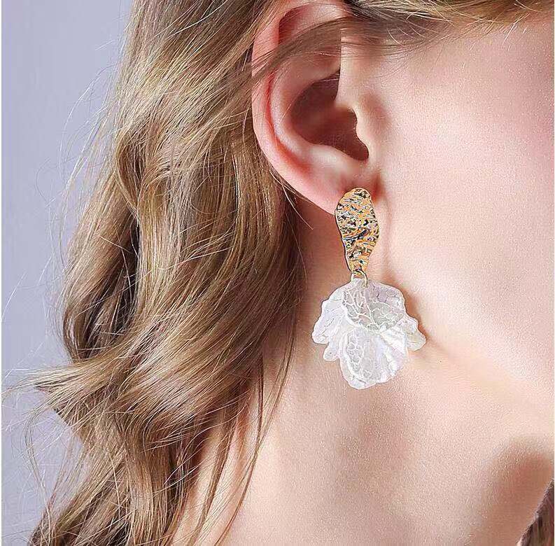 Flower Long Earrings