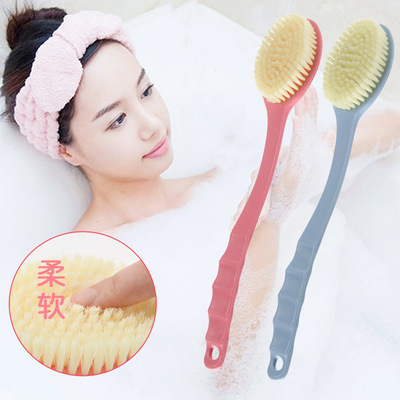 长柄搓澡刷子软毛浴室搓背神器不求人成人搓后背洗澡刷厂家直销|ru