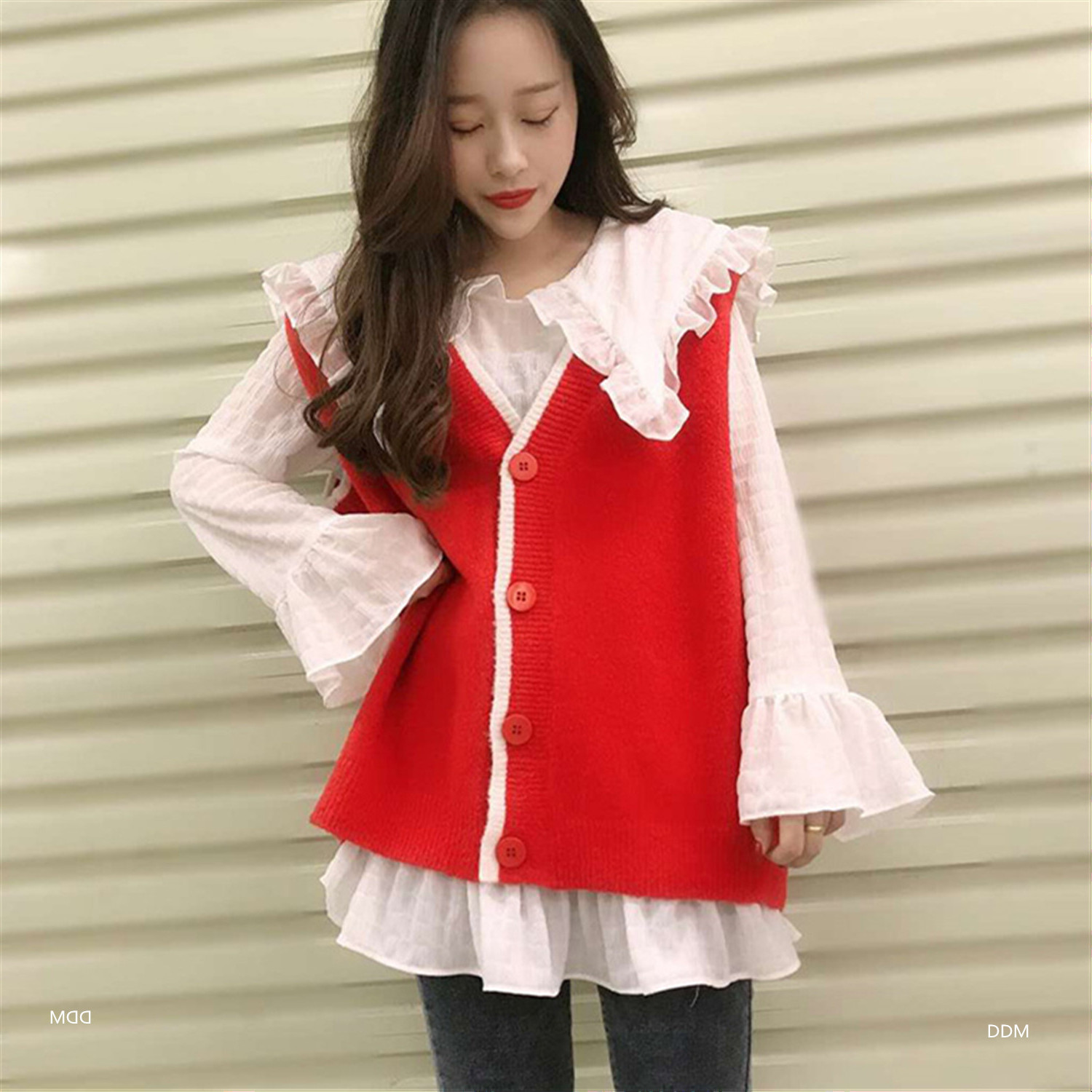 Gilet femme en Mouton cachemire - Ref 3316450 Image 20