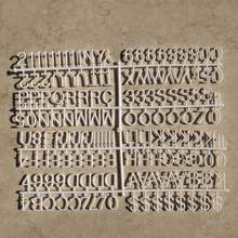 亚马逊爆款毛毡字母板 留言板 英文塑料数字字母留言板字母 1英寸