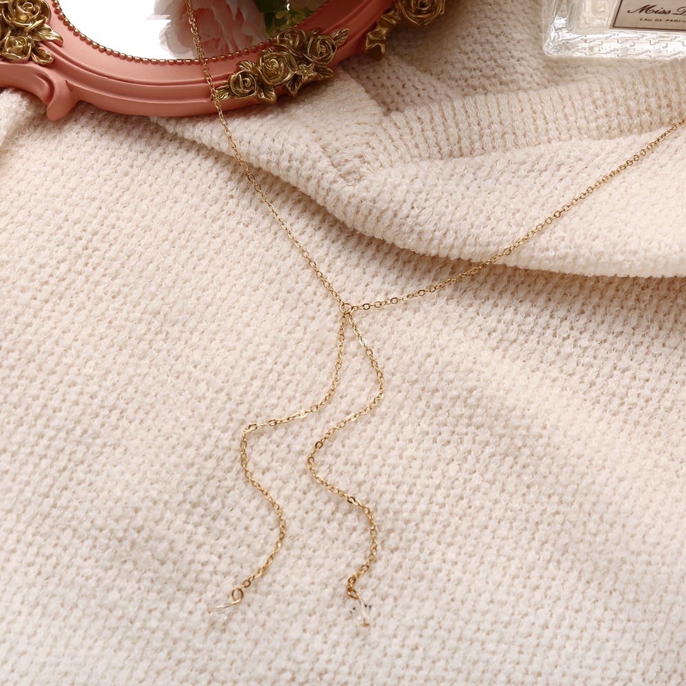 Fashion Letter Alloy Plating Artificial Crystal Womenu0027S Pendant Necklace 1 Piece