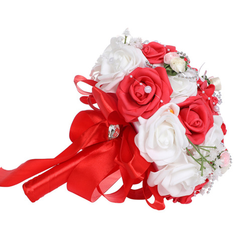 Alibaba.com European and American Style Wedding Bridesmaid Bouquets Creative PE Foam Wedding Accessories Artificial Flower Arrangements