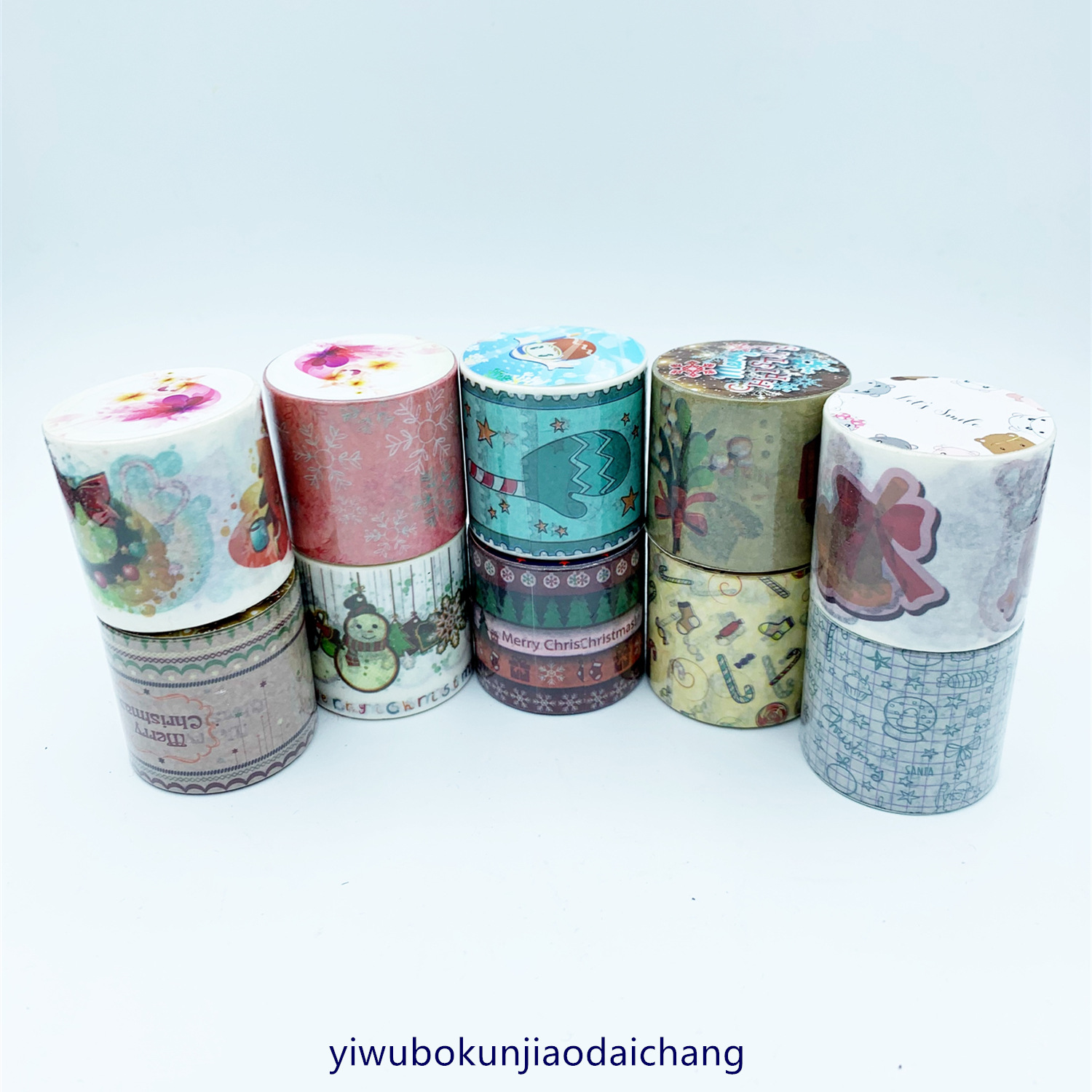 彩色创意学生可爱卡通装饰贴手撕独立包装和纸胶带4cm*3m