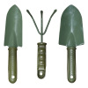 Army Green three -piece garden art garden flower farming tools, shovel long shovel target balcony vegetable seed flower tool small iron shovel