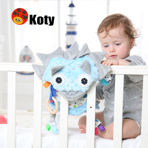 Koty baby animal-shaped comfort napkin can be chewed in the mouth to soothe the baby to sleep artifact plush toy