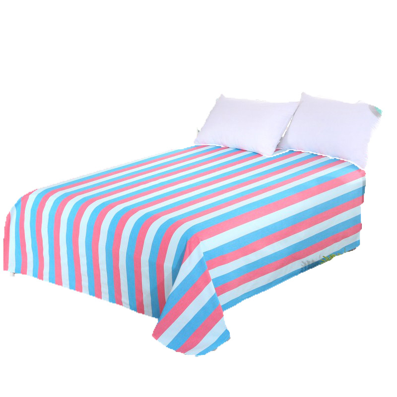 wholesale Coarse cloth sheet stripe Double bed sheet Simplicity style encryption Thick Curling