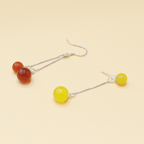 s925 sterling silver ear hook accessories u-shaped ear hook disc holder French style ear hook buckle reverse 9-word ear hook silver ball hook earring hook