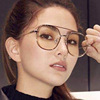 Fashionable sunglasses, marine decorations, metal glasses solar-powered, city style, Korean style