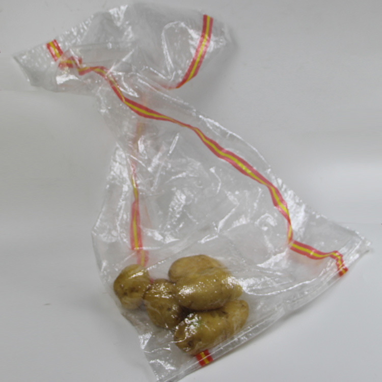 山东袋土豆袋透明塑编袋批发 彩条塑料编织袋定制可加印logo