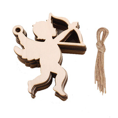 Wooden craft creative wedding decoration home goods Hand-painted DIY Cupid shooting arrow love decoration hanging ornament