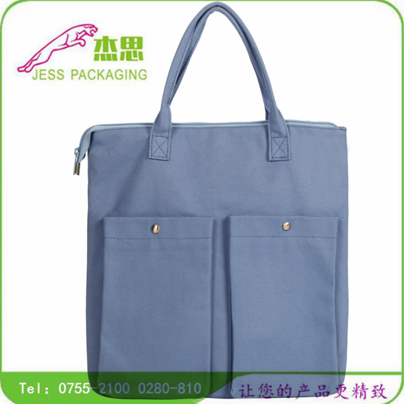 设计新款欧美手提包帆布休闲包大容量单肩拉链背包量大从优