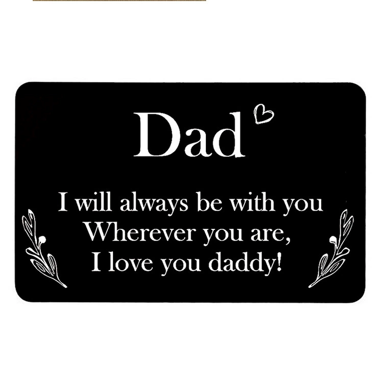 Мужской кошелек из нержавеющей стали на День Святого Валентина, подарок на день рождения