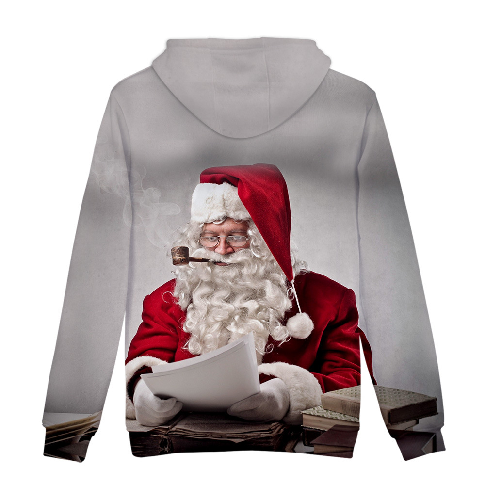 Pull à capuche Noël 3D bonhomme de neige - Ref 3423547 Image 117