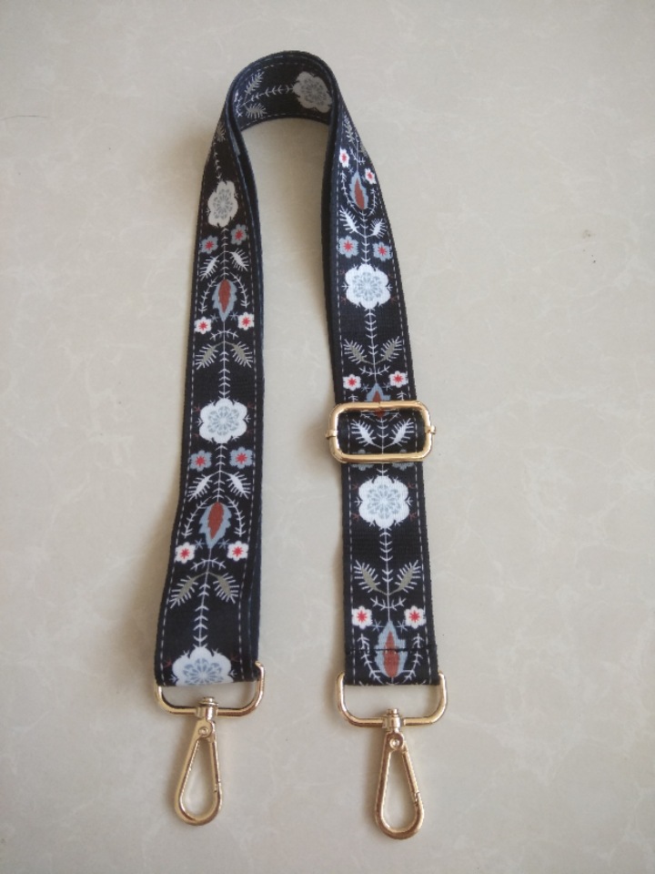 90g Weight Single Shoulder Strap Strap Type Daily Occasion Polyester Material Flower Pattern All Seasons Season Unisex Gender Metal Button Design Fashion Style Sewing Craft All Seasons Polyester Flower Single Shoulder Strap Bag Accessories 8