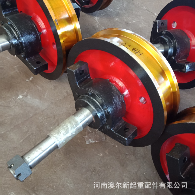 厂家出售  轨道起重机大轮 直径500行车轮组 电动平车车轮组