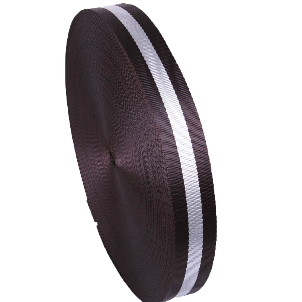 广州厂家现货 3.8公分 38mm 寸半 啡间灰色 仿尼龙织带 包肩带