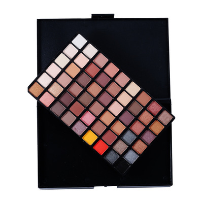 54 color eye shadow plate, make-up plate, new smoked pearl, warm color, and earth color.