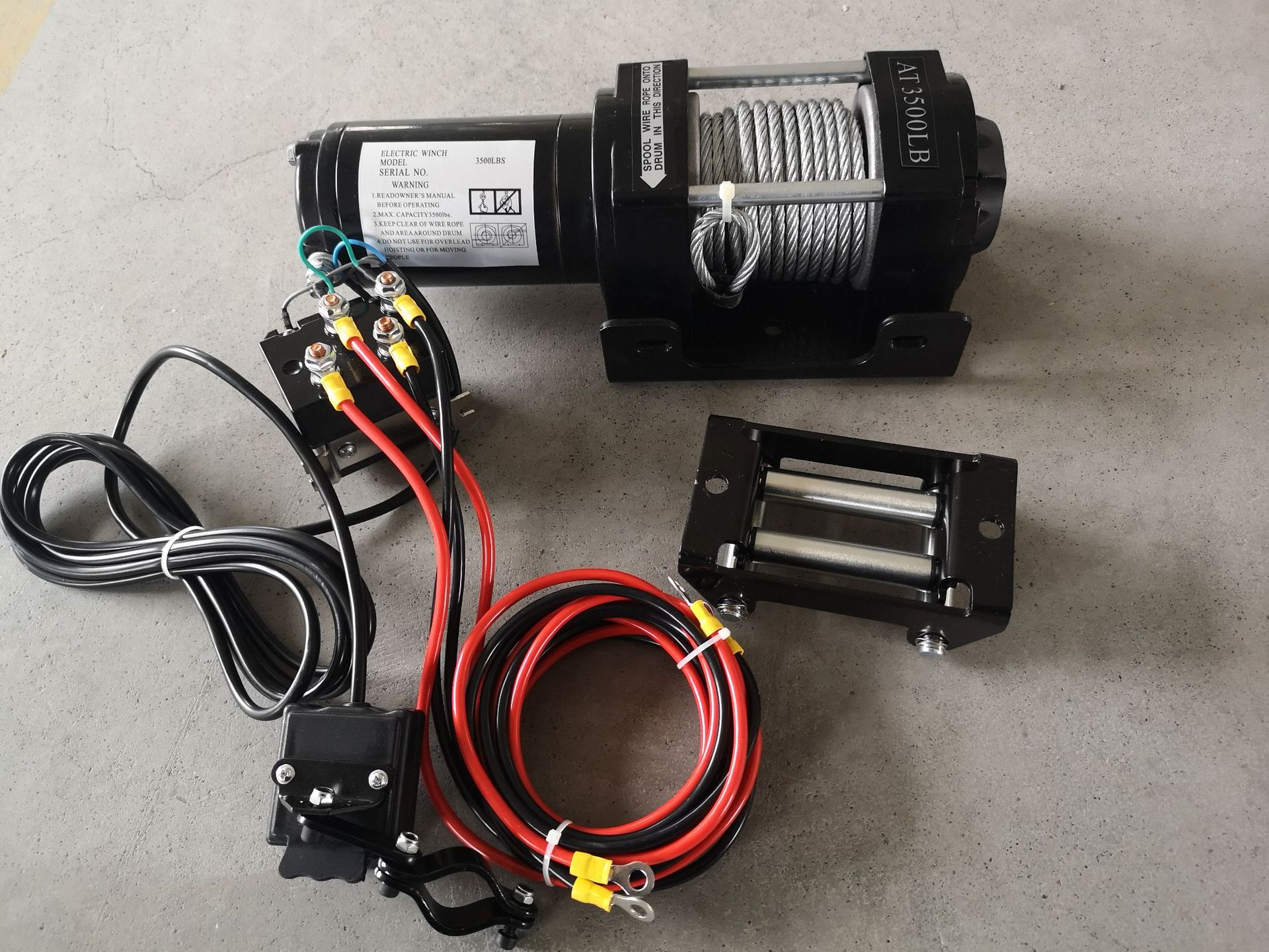 direct deal 12v/24v 3500 Lb electric winch durable Electric capstan vehicle Electric winch