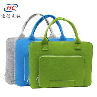 跨境新款毛毡包毛毡平板收纳包 iPai收纳袋手提毛毡电脑包|ms