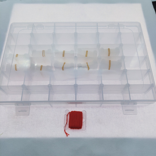 Cross stitch thread box storage box 24 grid 36 grid box winding board manual yarn winder embroidery tool kit