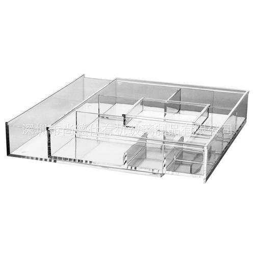 亚克力首饰架惠州厂家定做 高档透明手链项链展示盒收纳盒