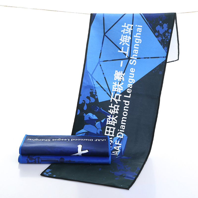 Polyester cotton sports towel single-sided full-version printing HD printing effect small batch customization delivery time is 2 days short sample Polyester cotton sports towel single-sided full-version printing HD printing effect small batch customization delivery time is 2 days short sample