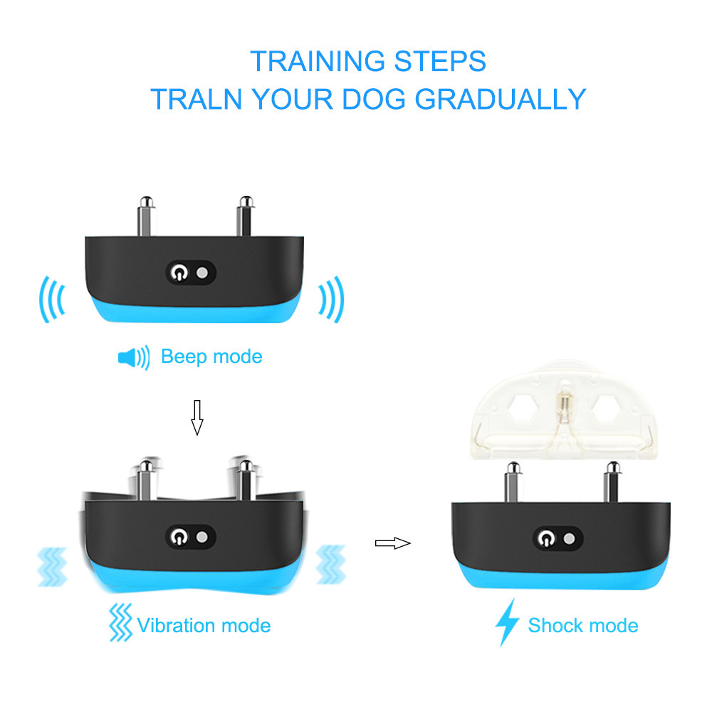 遥控训狗器训犬器防水防狗叫声音震动电击宠物用品训练项圈训狗器