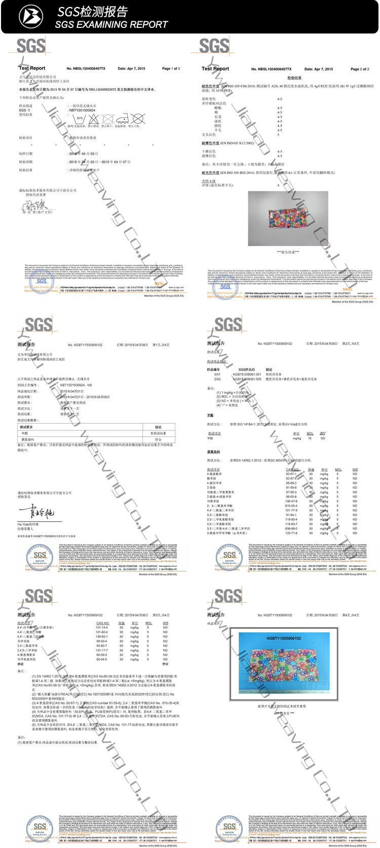 SGS检测报告正式使用图4