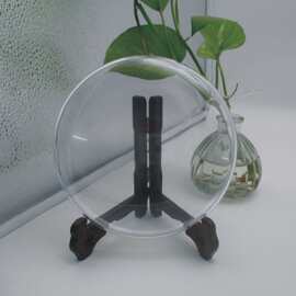 茶饼支架透明普洱展示架子白茶茶饼架子茶托支架防尘塑料普洱茶盒