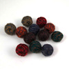 Wool ball earrings accessories retro national style color line woven balls Korean large pore winding ball earrings