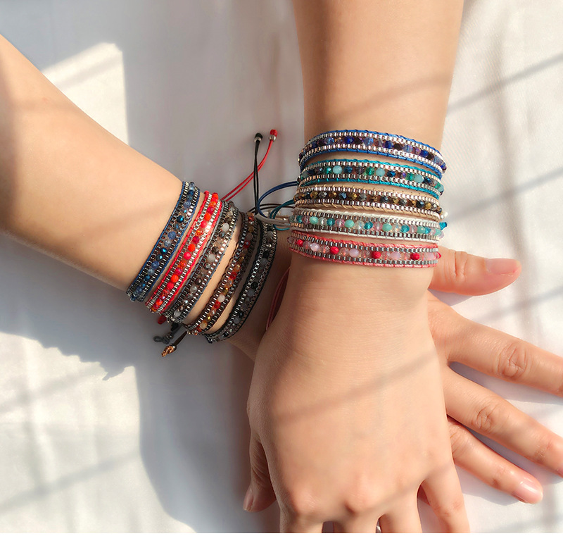 Fashion Round Artificial Crystal Rope Wholesale Bracelets display picture 3