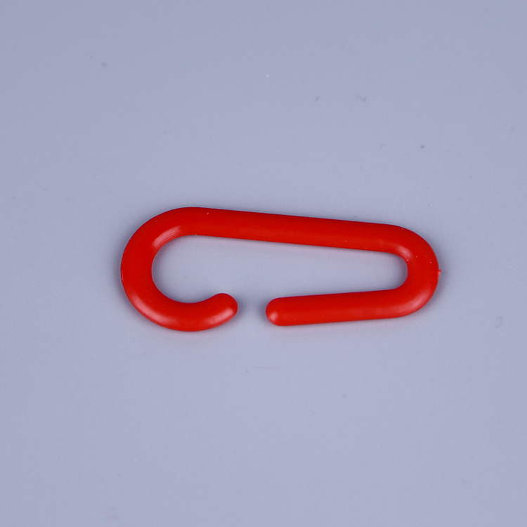 厂家直供塑料按扣挂钩定制超市零食包装袋挂架 PP问号袜钩