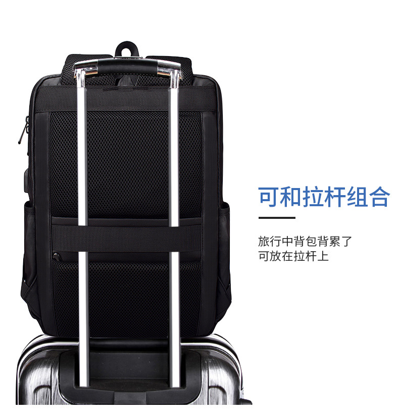 Backpack, laptop bag, anti-theft and waterproof, schoolbag for boys and girls, casual business, large capacity 15.6 inches undefined