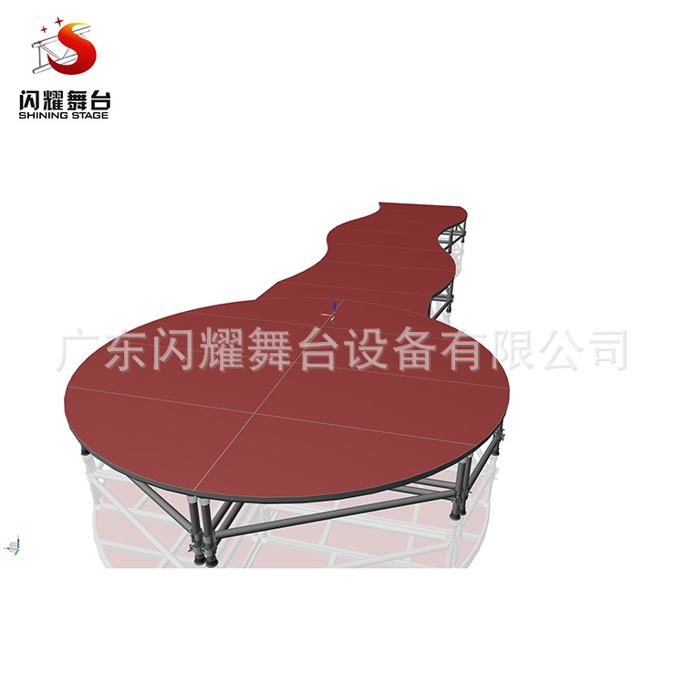 长期供应铝合金舞台灯光音响架，桁架 铝合金移动舞台 拆装舞台