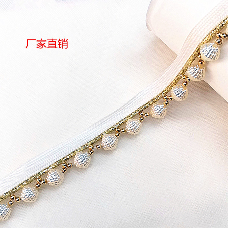 手工钉珠吊珠字母带花边条码箱包窗帘鞋花配饰DIY服装辅料