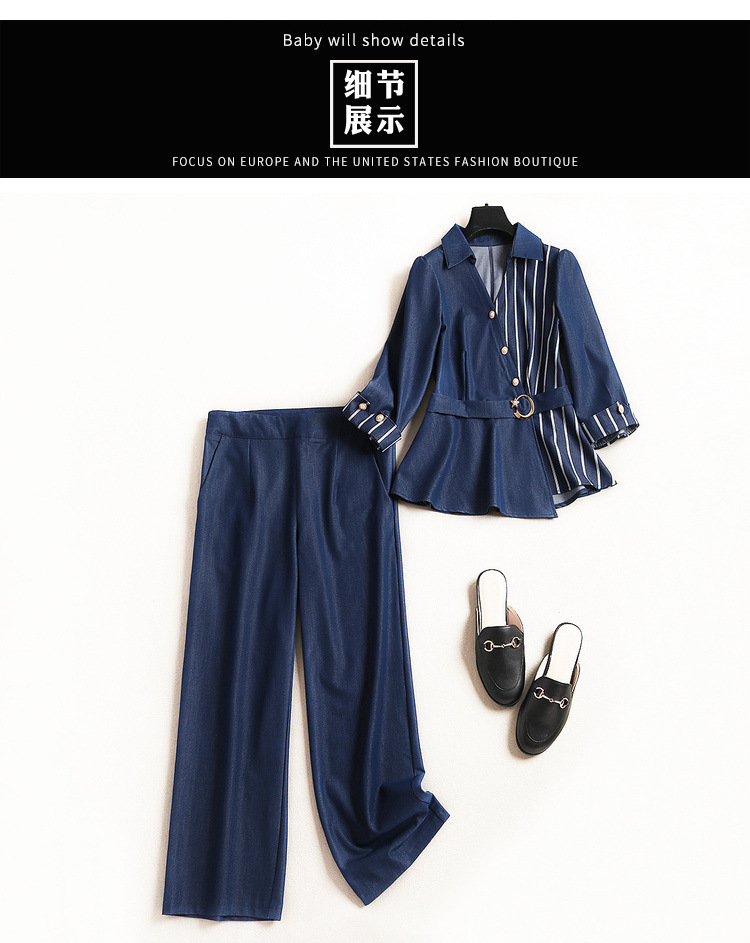 Costume femme SPLIT en Cow-boy tencel - Ref 3333695 Image 13