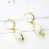 Fashionable trend marine accessory, organic earrings, European style