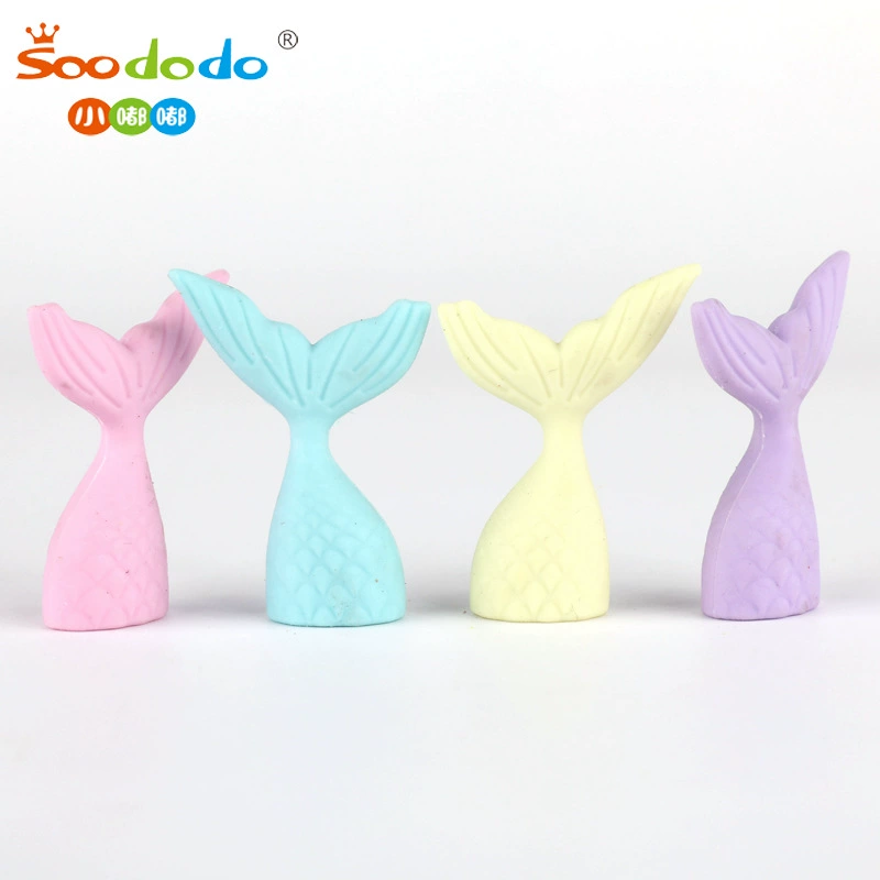 Cartoon three dimensional eraser with animals, 3D
