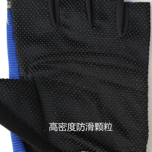 Wolf head breathable children's half-finger gloves for outdoor riding non-slip mountain bike fitness sports gloves for men and women