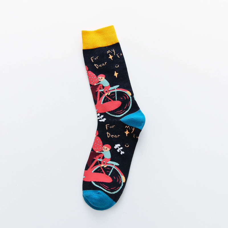 Unisex Casual Cartoon Cotton Crew Socks A Pair display picture 13