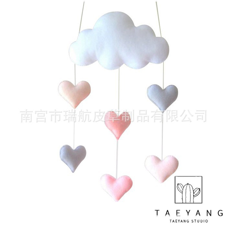 不织布手工云朵 毛毡无纺布云朵 房间装饰 拍摄道具 可来图定 做