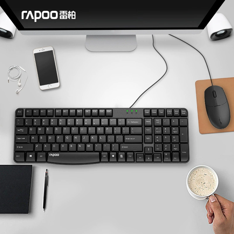 Rapoo/雷柏 Keyboard, mouse, set, laptop for office, x120, business version